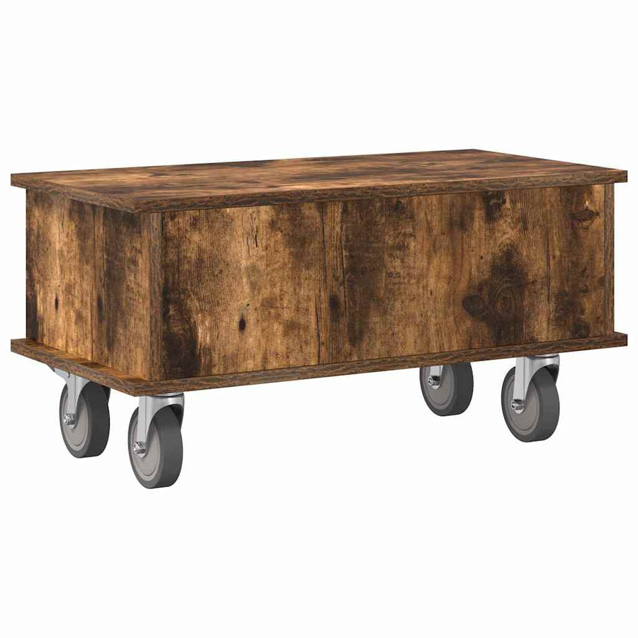 TV-standaard Gerookt eiken 68,5 x 35 x 35 cm Bewerkt hout