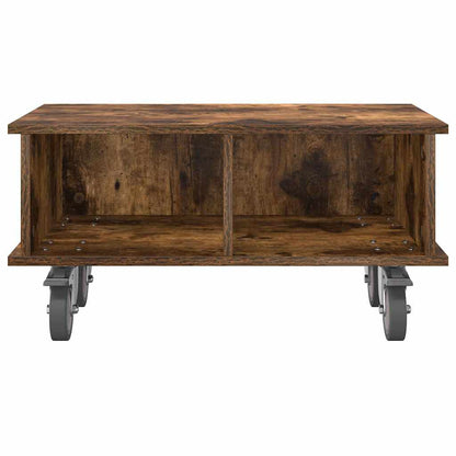 TV-standaard Gerookt eiken 68,5 x 35 x 35 cm Bewerkt hout