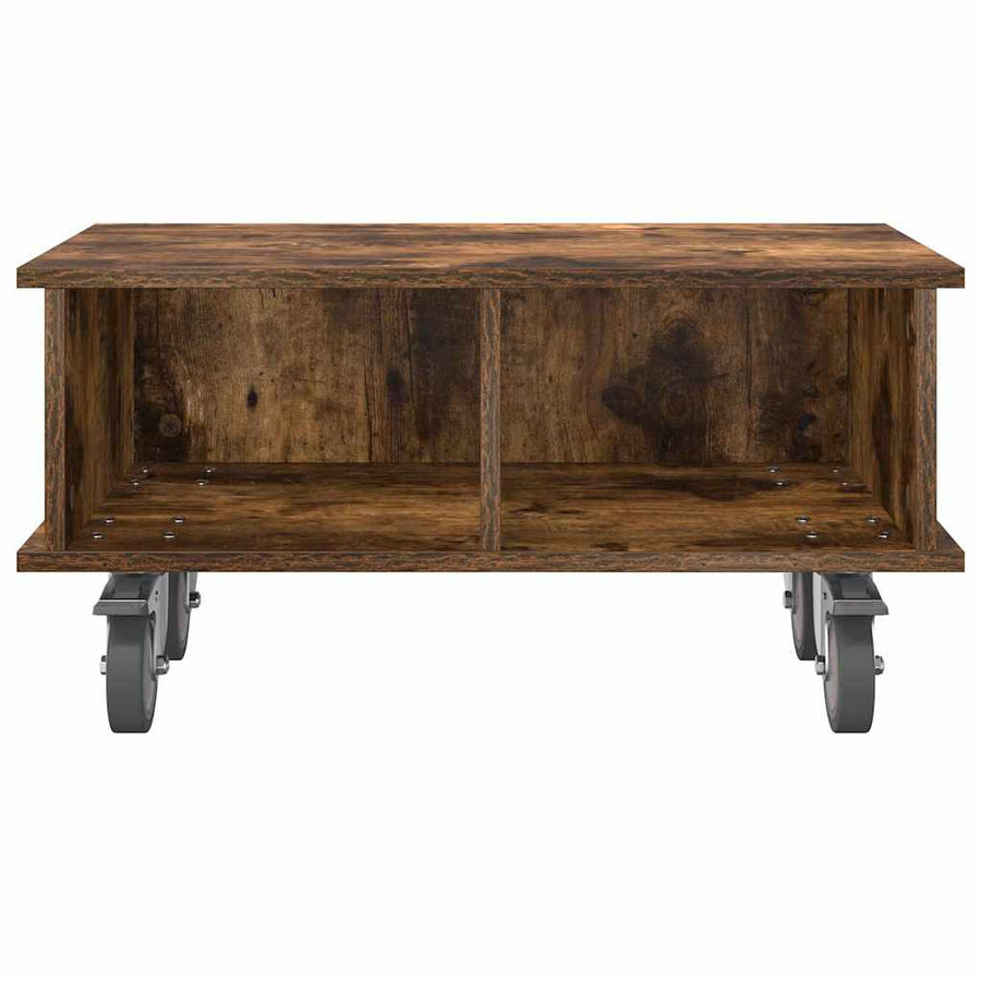 TV-standaard Gerookt eiken 68,5 x 35 x 35 cm Bewerkt hout