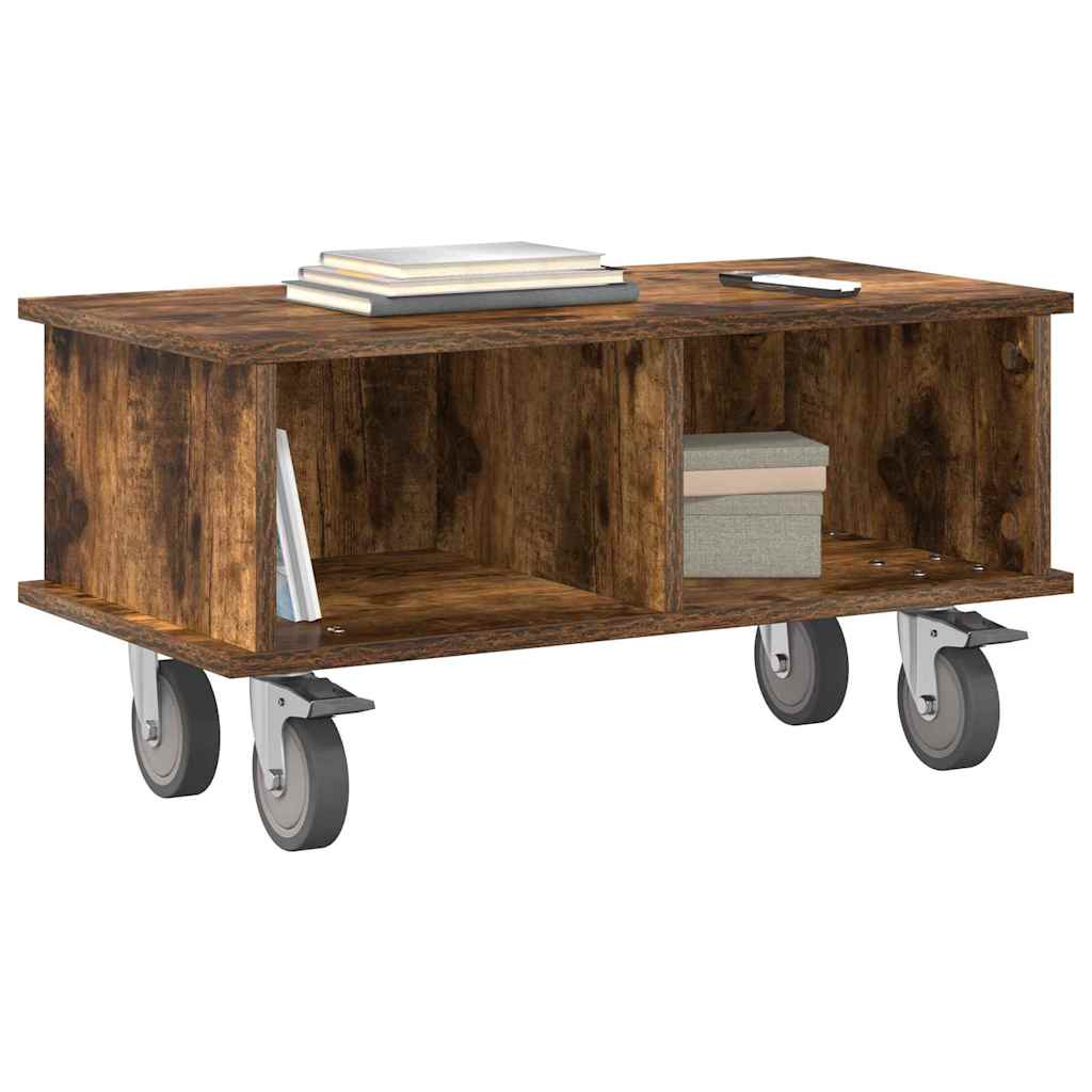 TV-standaard Gerookt eiken 68,5 x 35 x 35 cm Bewerkt hout