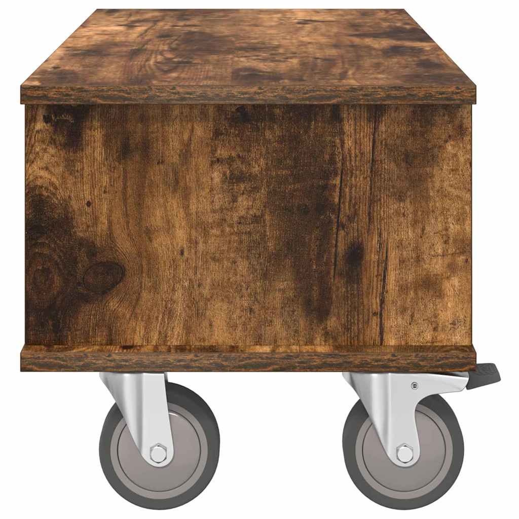 TV-standaard Gerookt eiken 68,5 x 35 x 35 cm Bewerkt hout