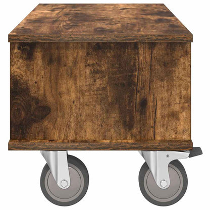 TV-standaard Gerookt eiken 68,5 x 35 x 35 cm Bewerkt hout
