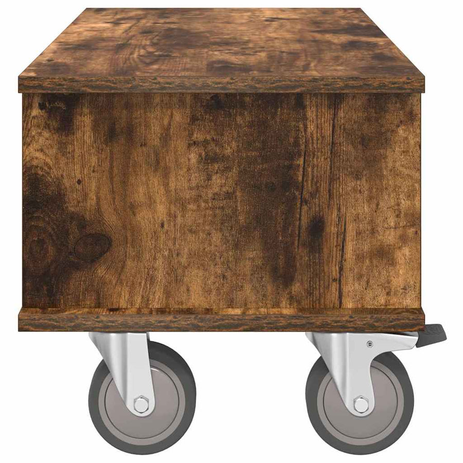 TV-standaard Gerookt eiken 68,5 x 35 x 35 cm Bewerkt hout