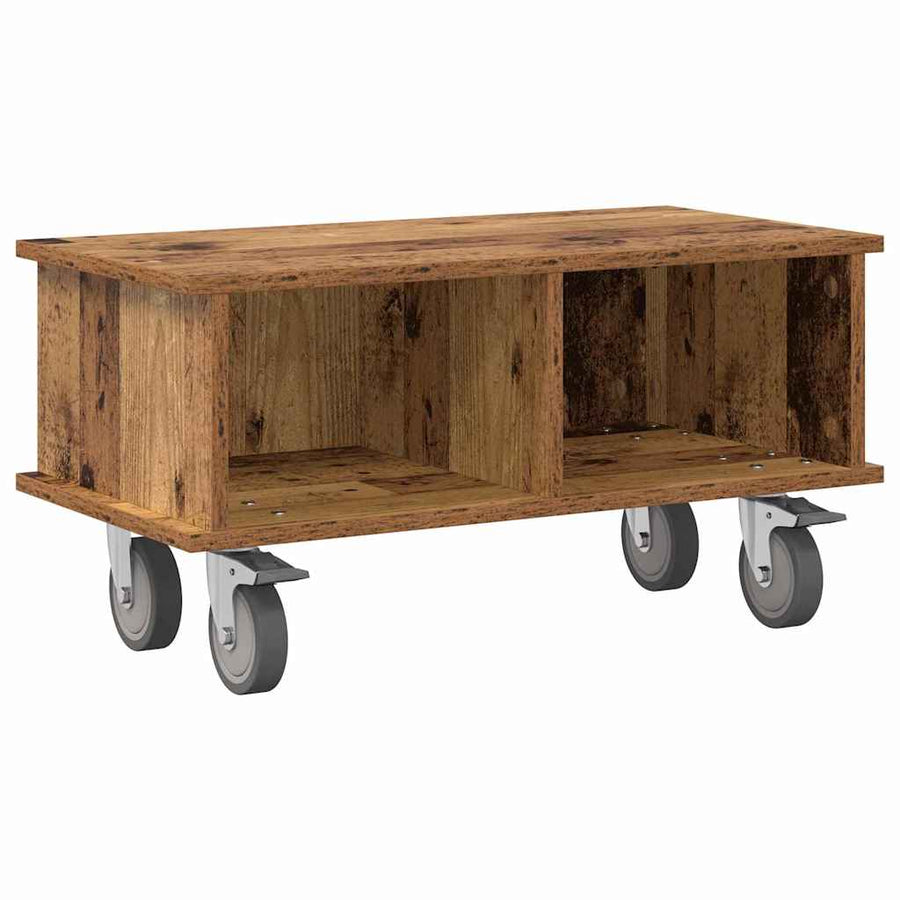 TV-standaard Oudhout 68,5 x 35 x 35 cm Bewerkt hout