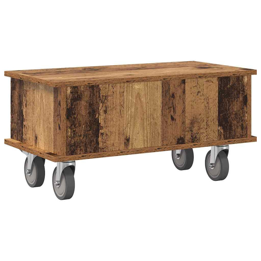 TV-standaard Oudhout 68,5 x 35 x 35 cm Bewerkt hout