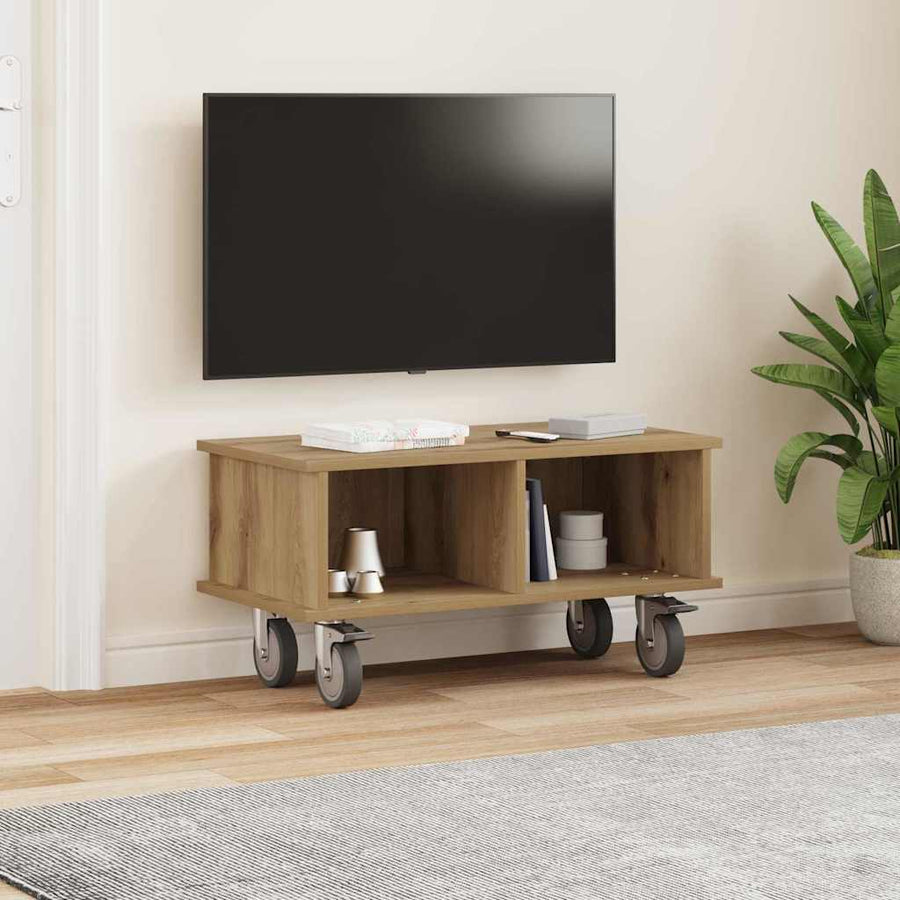 TV-standaard Artisan Eiken 68,5 x 35 x 35 cm Bewerkt hout