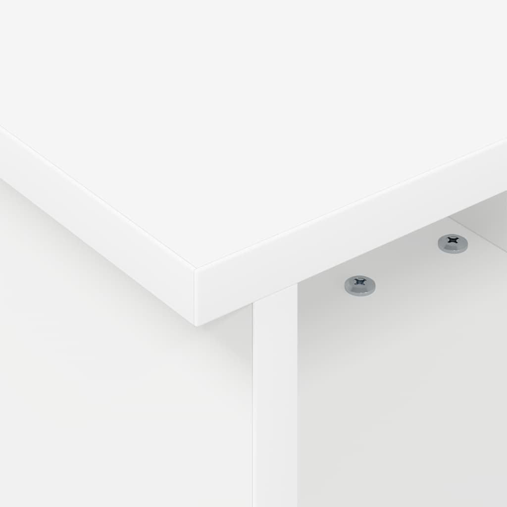 TV-standaard Wit 37 x 35 x 35 cm Bewerkt hout