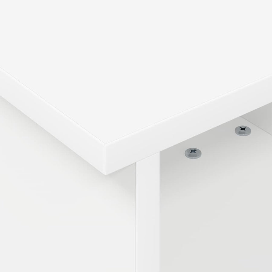 TV-standaard Wit 37 x 35 x 35 cm Bewerkt hout