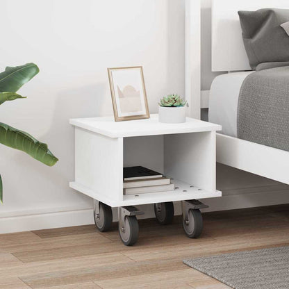 TV-standaard Wit 37 x 35 x 35 cm Bewerkt hout