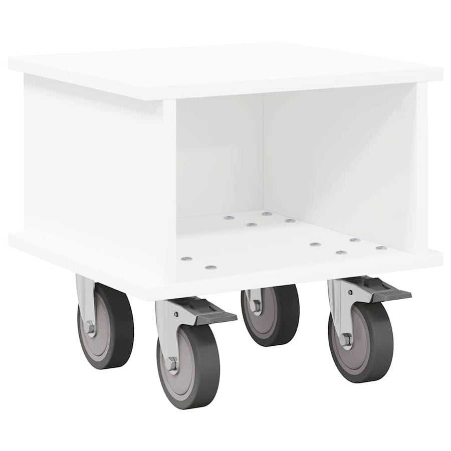 TV-standaard Wit 37 x 35 x 35 cm Bewerkt hout