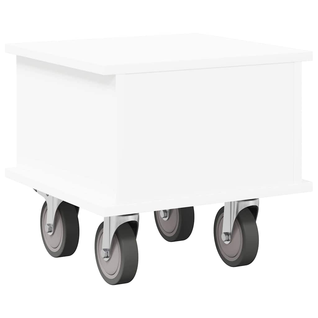 TV-standaard Wit 37 x 35 x 35 cm Bewerkt hout