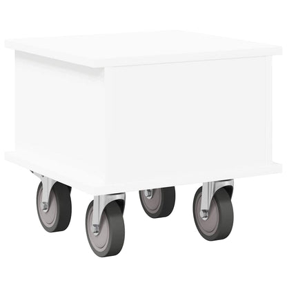 TV-standaard Wit 37 x 35 x 35 cm Bewerkt hout