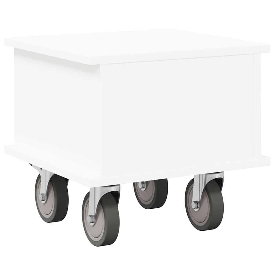 TV-standaard Wit 37 x 35 x 35 cm Bewerkt hout
