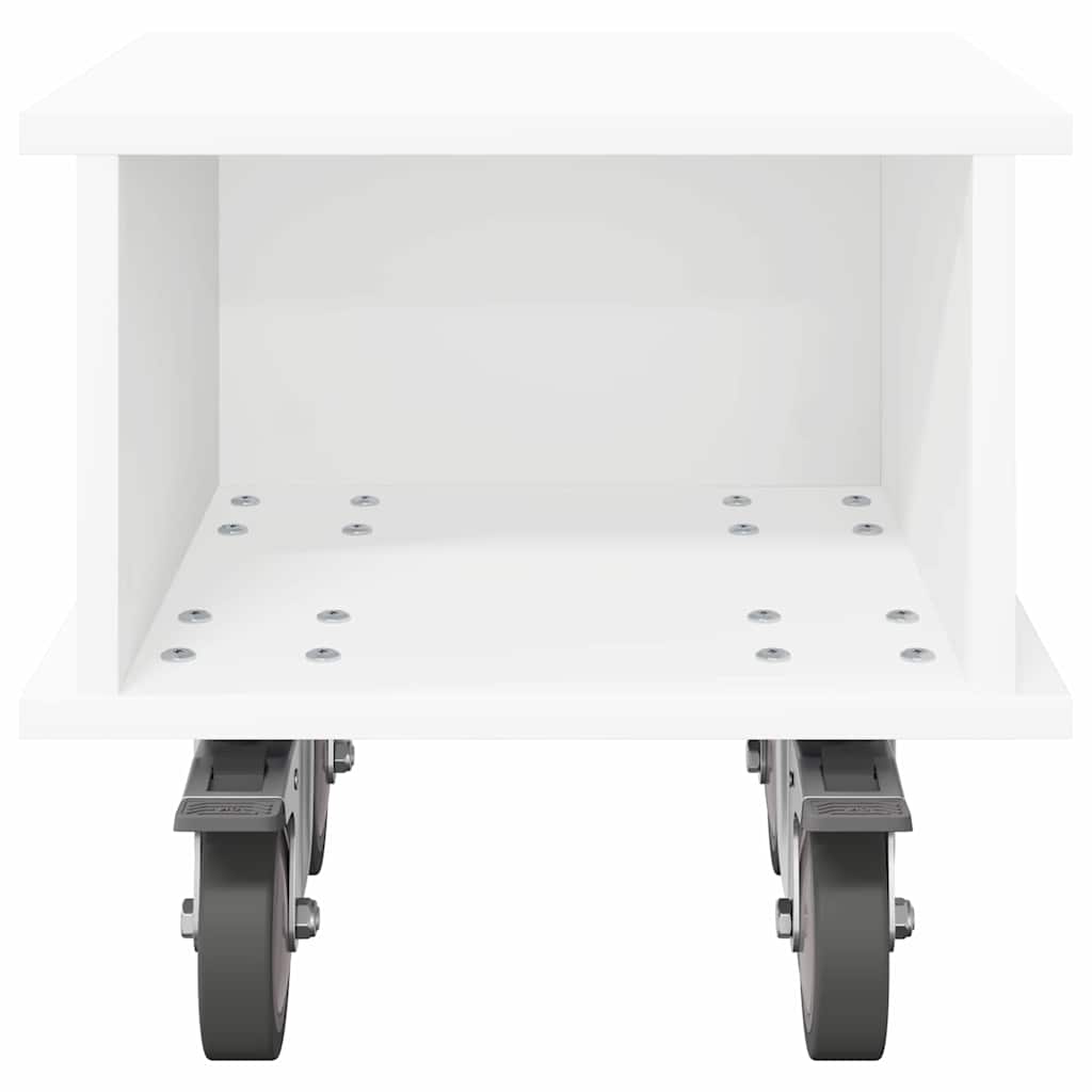 TV-standaard Wit 37 x 35 x 35 cm Bewerkt hout