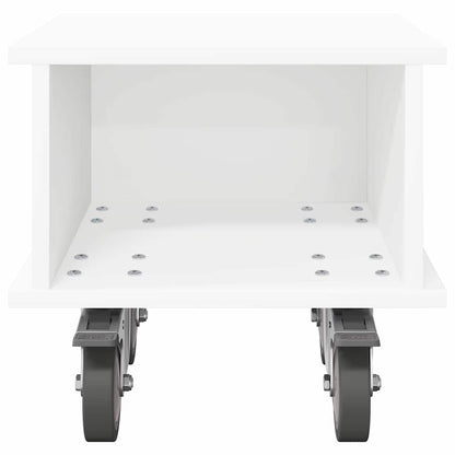 TV-standaard Wit 37 x 35 x 35 cm Bewerkt hout