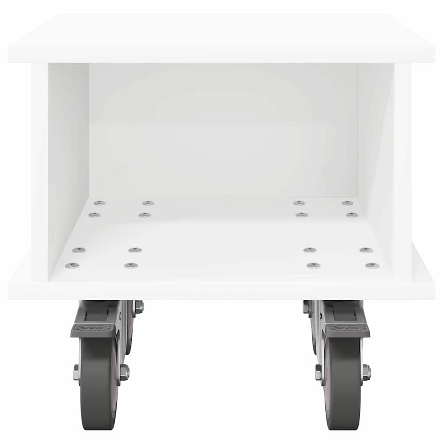 TV-standaard Wit 37 x 35 x 35 cm Bewerkt hout