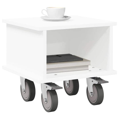 TV-standaard Wit 37 x 35 x 35 cm Bewerkt hout