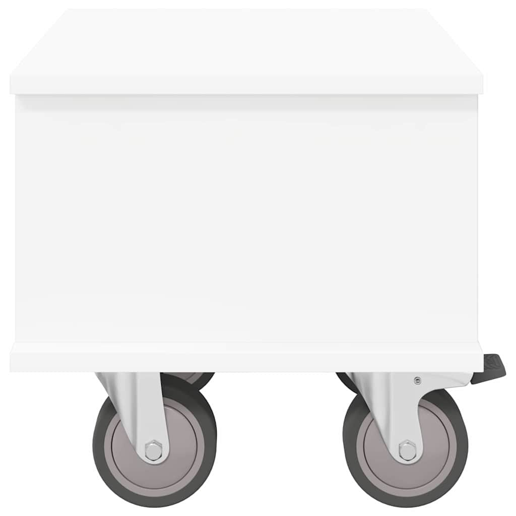 TV-standaard Wit 37 x 35 x 35 cm Bewerkt hout