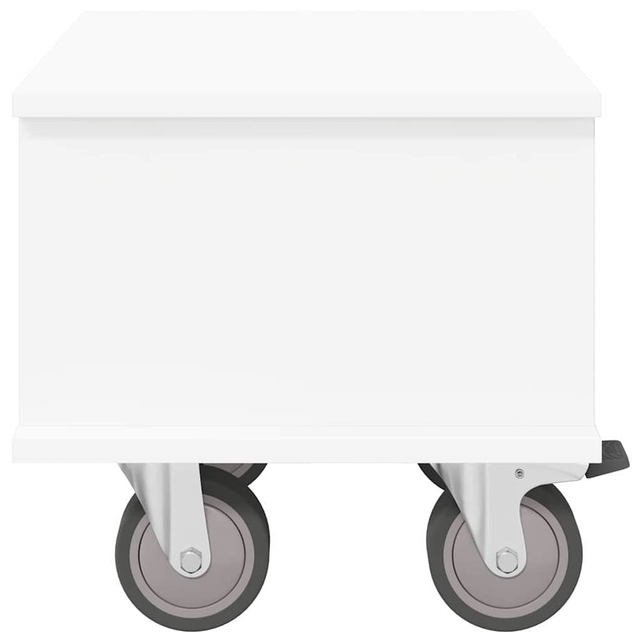 TV-standaard Wit 37 x 35 x 35 cm Bewerkt hout
