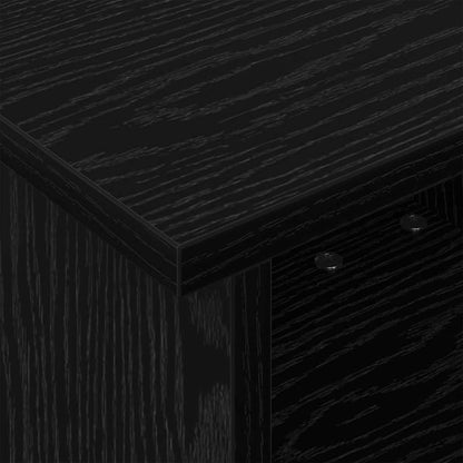 TV-standaard Zwart Eiken 37 x 35 x 35 cm Bewerkt hout