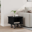 TV Stand Black Oak 37 x 35 x 35 cm Engineered Wood