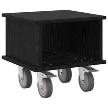 TV-standaard Zwart Eiken 37 x 35 x 35 cm Bewerkt hout