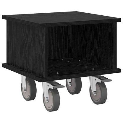 TV-standaard Zwart Eiken 37 x 35 x 35 cm Bewerkt hout