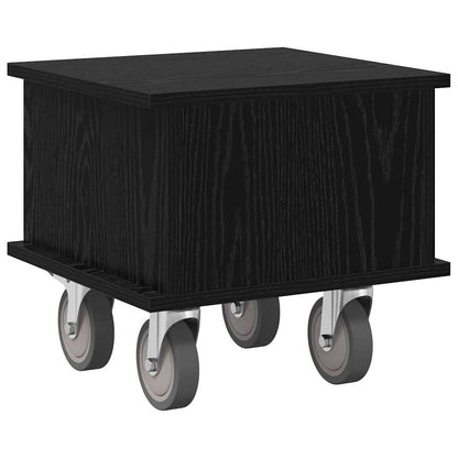 TV-standaard Zwart Eiken 37 x 35 x 35 cm Bewerkt hout