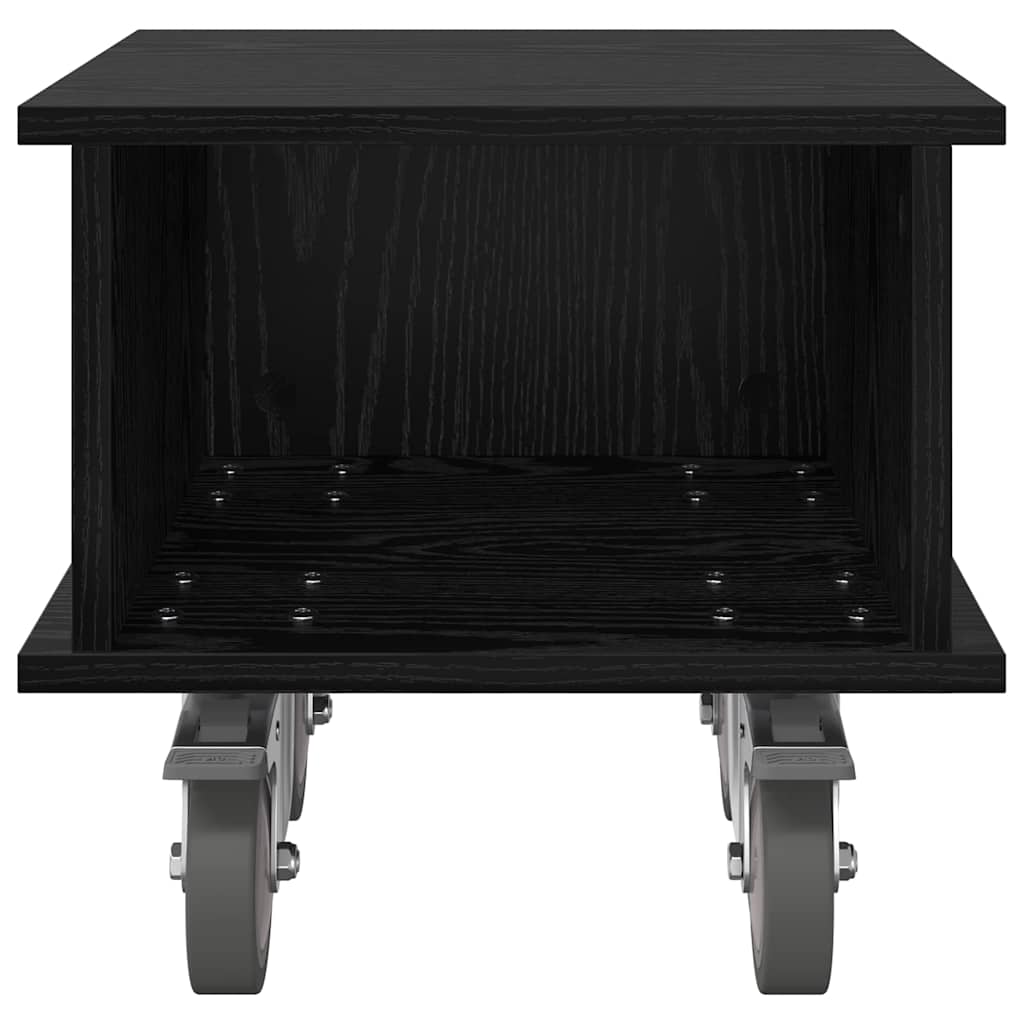 TV-standaard Zwart Eiken 37 x 35 x 35 cm Bewerkt hout