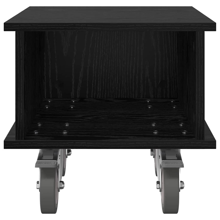 TV-standaard Zwart Eiken 37 x 35 x 35 cm Bewerkt hout