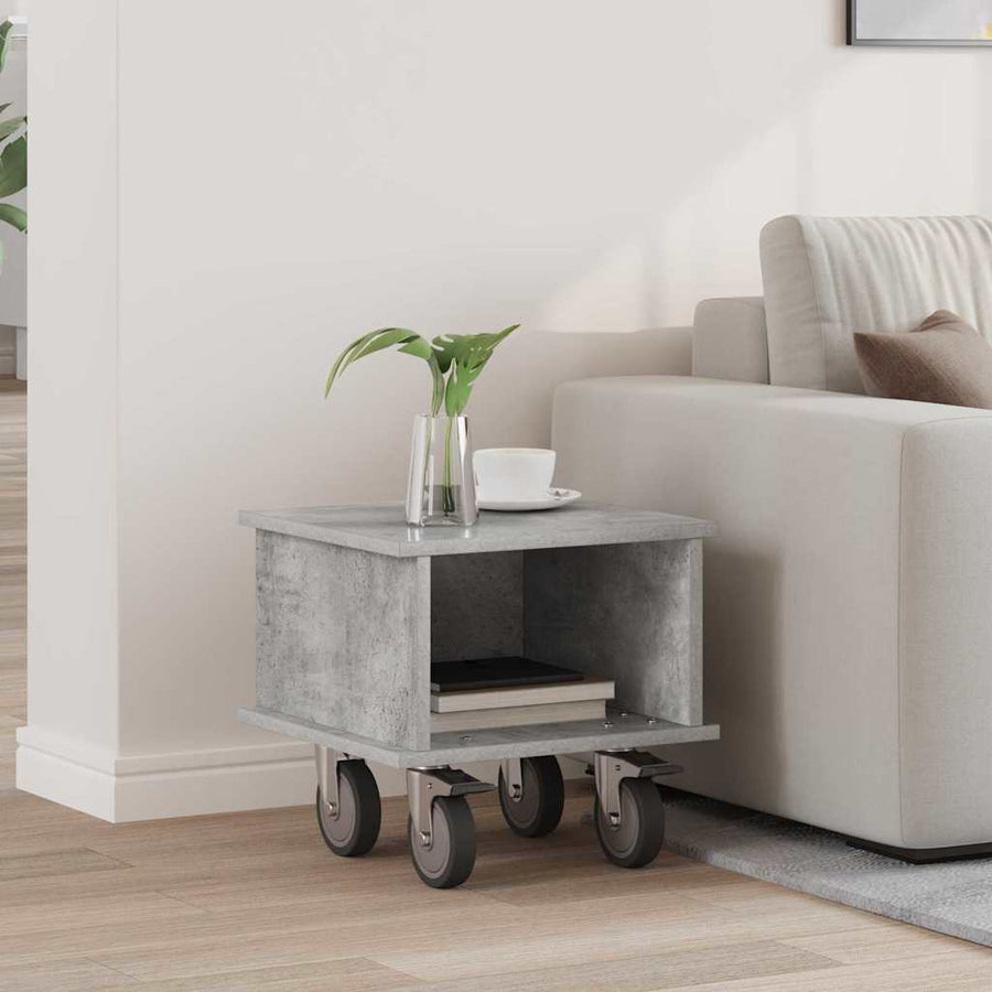 TV-standaard Beton Grijs 37 x 35 x 35 cm Bewerkt hout