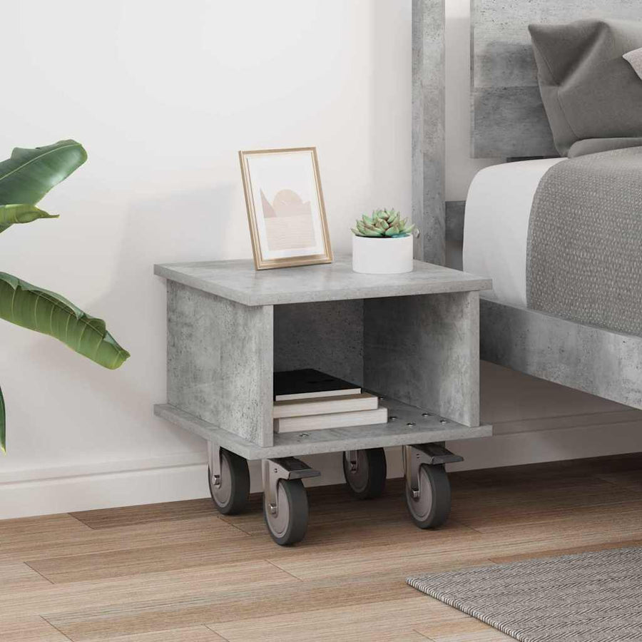 TV-standaard Beton Grijs 37 x 35 x 35 cm Bewerkt hout
