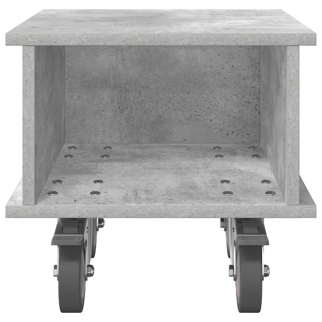 TV-standaard Beton Grijs 37 x 35 x 35 cm Bewerkt hout
