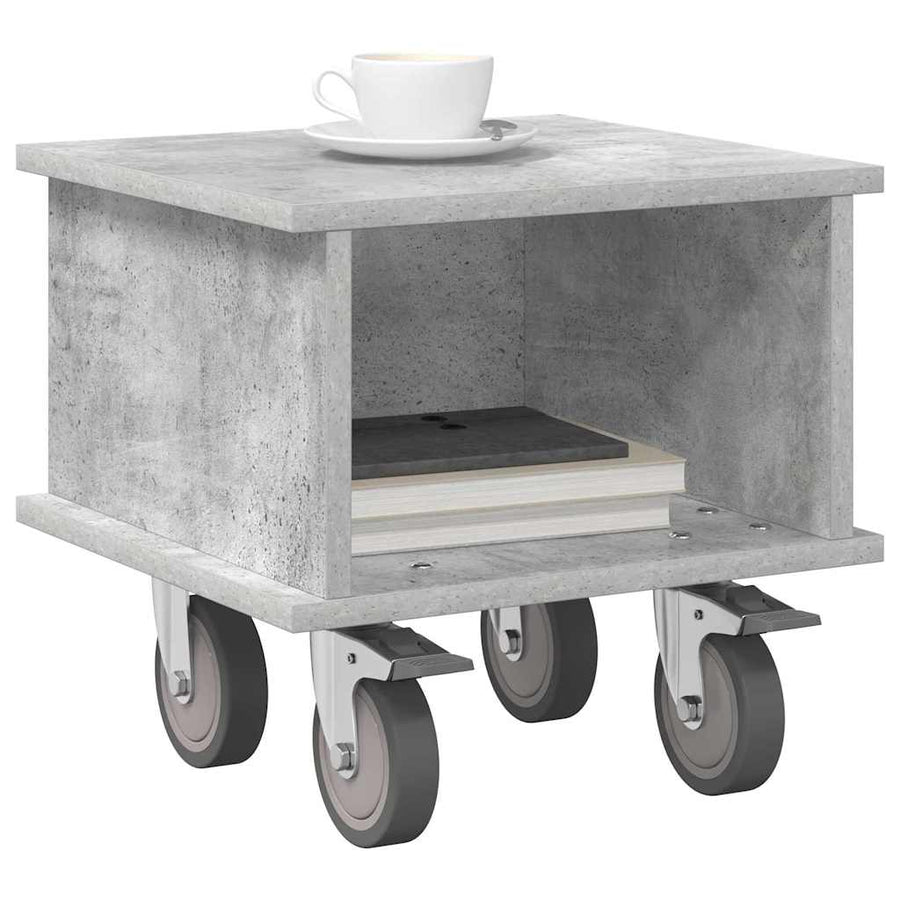 TV-standaard Beton Grijs 37 x 35 x 35 cm Bewerkt hout