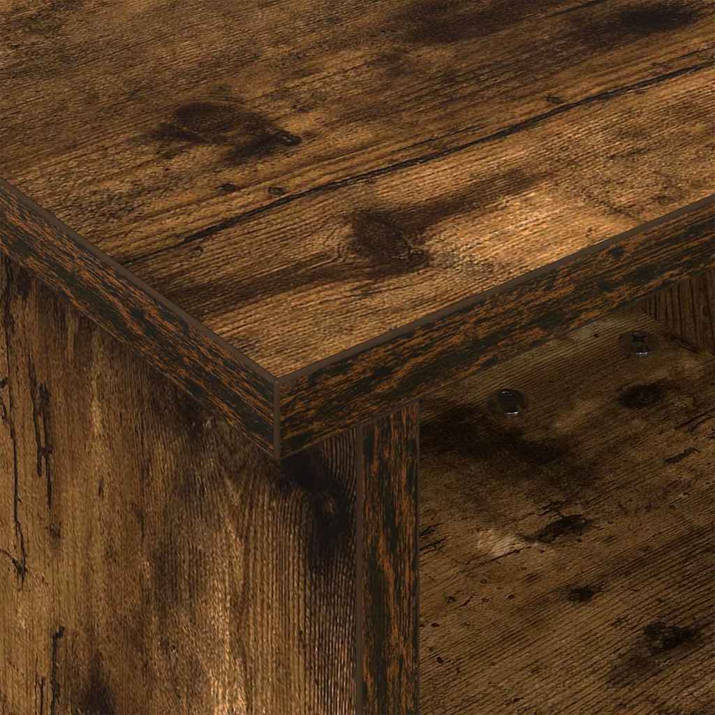 TV-standaard Gerookt eiken 37 x 35 x 35 cm Bewerkt hout