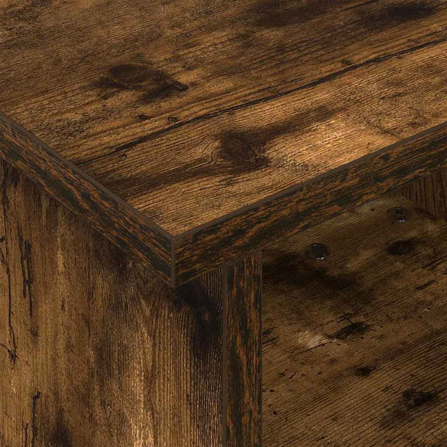 TV-standaard Gerookt eiken 37 x 35 x 35 cm Bewerkt hout