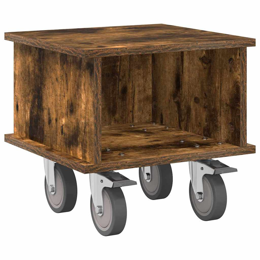 TV-standaard Gerookt eiken 37 x 35 x 35 cm Bewerkt hout