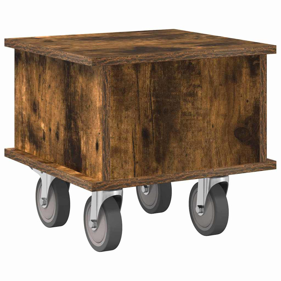 TV-standaard Gerookt eiken 37 x 35 x 35 cm Bewerkt hout