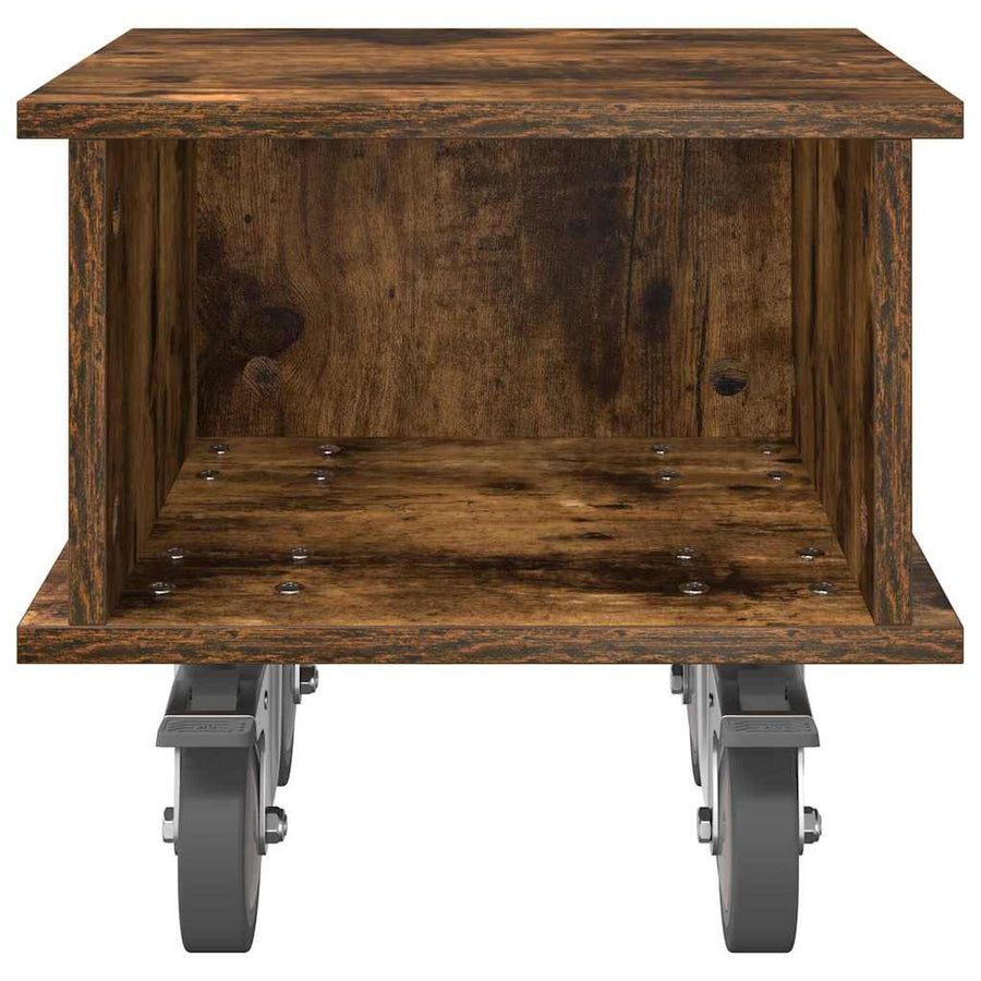TV-standaard Gerookt eiken 37 x 35 x 35 cm Bewerkt hout