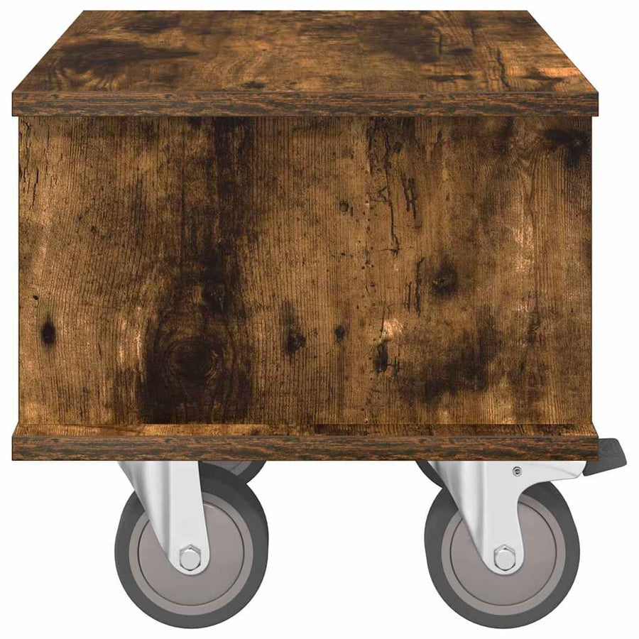 TV-standaard Gerookt eiken 37 x 35 x 35 cm Bewerkt hout