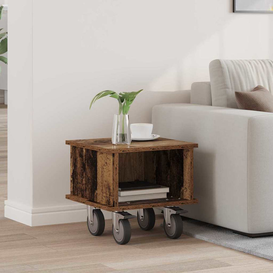 TV-standaard Oudhout 37 x 35 x 35 cm Bewerkt hout