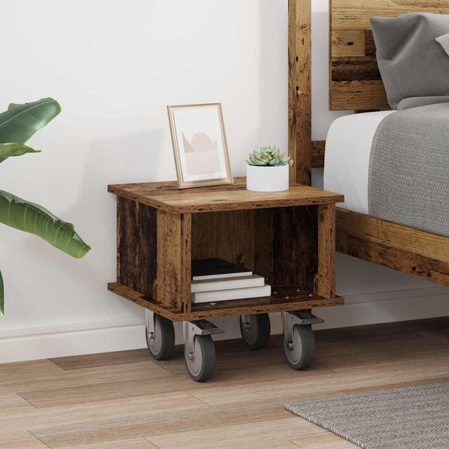 TV-standaard Oudhout 37 x 35 x 35 cm Bewerkt hout