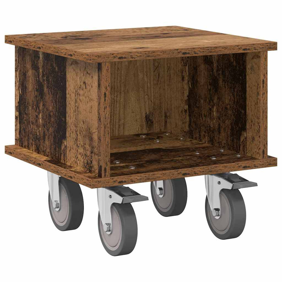 TV-standaard Oudhout 37 x 35 x 35 cm Bewerkt hout