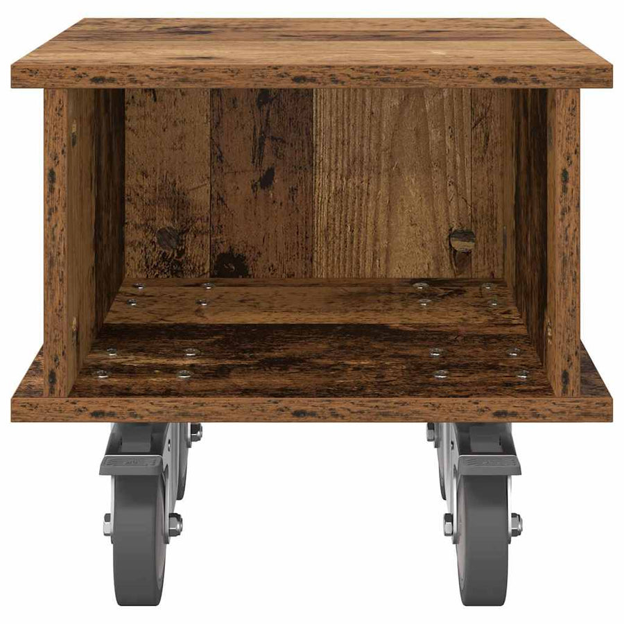 TV-standaard Oudhout 37 x 35 x 35 cm Bewerkt hout