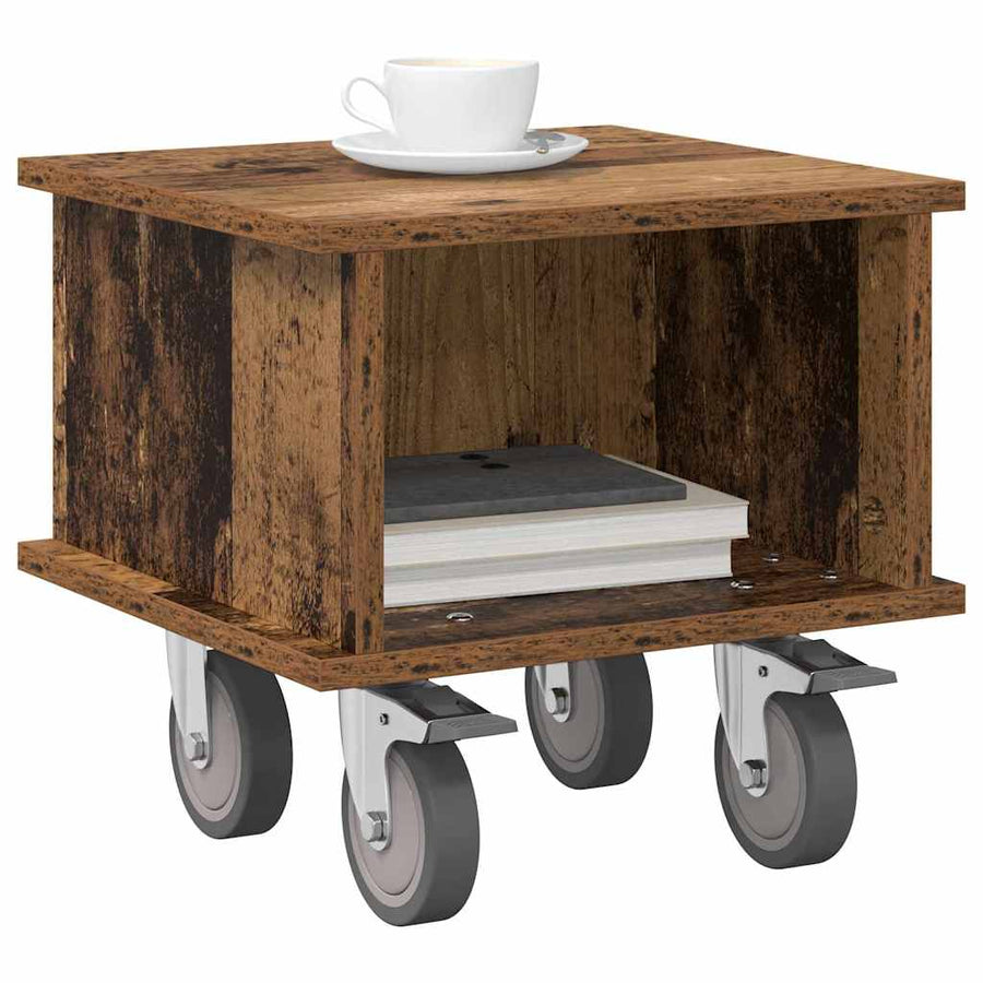 TV-standaard Oudhout 37 x 35 x 35 cm Bewerkt hout