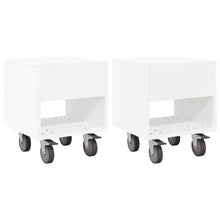 Nachtkastje 2 pcs Wit 40,5 x 40 x 48 cm Bewerkt hout