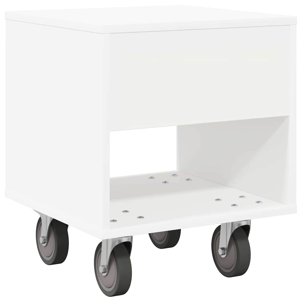 Nachtkastje 2 pcs Wit 40,5 x 40 x 48 cm Bewerkt hout