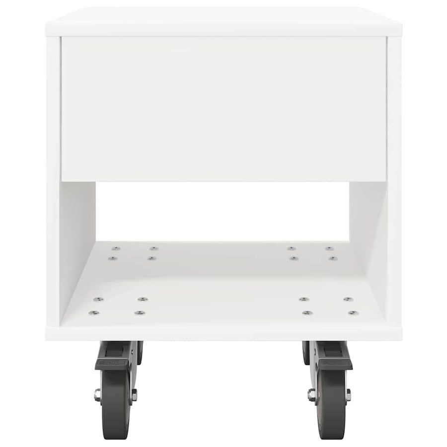 Nachtkastje 2 pcs Wit 40,5 x 40 x 48 cm Bewerkt hout