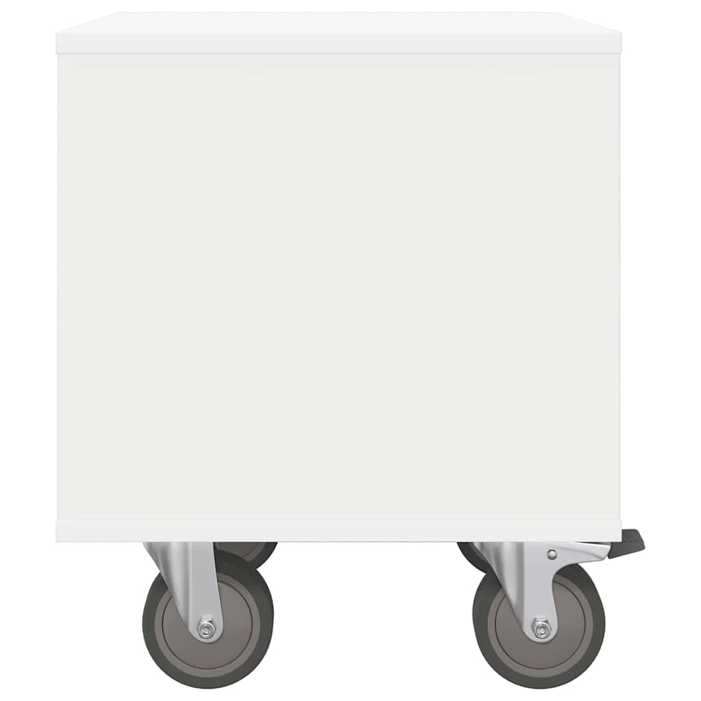 Nachtkastje 2 pcs Wit 40,5 x 40 x 48 cm Bewerkt hout