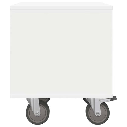 Nachtkastje 2 pcs Wit 40,5 x 40 x 48 cm Bewerkt hout